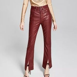 And Now This The 90’s Flare Faux Leather Pants